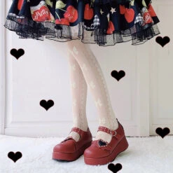 Valentine Mary Janes -Clothing Discount Store valentine mary janes buckle footwear heart shoes lolita ddlg playground 917