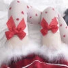 My Valentine Stockings -Clothing Discount Store valentine stockings bow bows hearts lovecore red ddlg playground 407