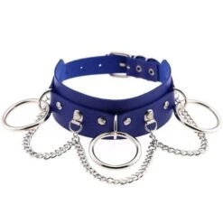 O-Ring Collar -Clothing Discount Store vegan leather o ring choker necklace edgy punk rock alt fashion 796
