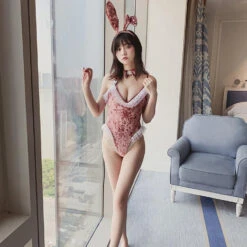 Velour Ruffled Bunny Cosplay -Clothing Discount Store velour ruffled bunny cosplay lingerie velour ruffled bunny cosplay 114