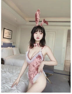Velour Ruffled Bunny Cosplay -Clothing Discount Store velour ruffled bunny cosplay lingerie velour ruffled bunny cosplay 502