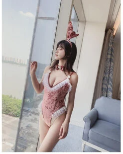 Velour Ruffled Bunny Cosplay -Clothing Discount Store velour ruffled bunny cosplay lingerie velour ruffled bunny cosplay 557
