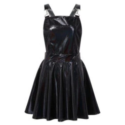 Vinyl Princess Jumpsuit -Clothing Discount Store vinyl princess jumpsuit black s coveralls dress dresses holographic jumpers overalls kawaii babe 455