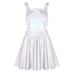 Vinyl Princess Jumpsuit -Clothing Discount Store vinyl princess jumpsuit coveralls dress dresses holographic jumpers overalls kawaii babe 356