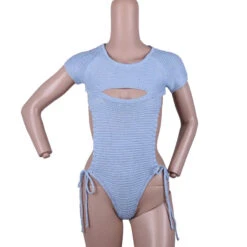 Kawaii Knit Bodysuit -Clothing Discount Store virgin killer bodysuit blue adult onesie onesies anime anime girl bodysuit onesie kawaii babe 317
