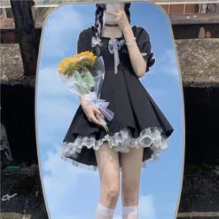 Wednesday Dress -Clothing Discount Store wednesday dress dresses addams family puff sleeves equal parts kawaii 260