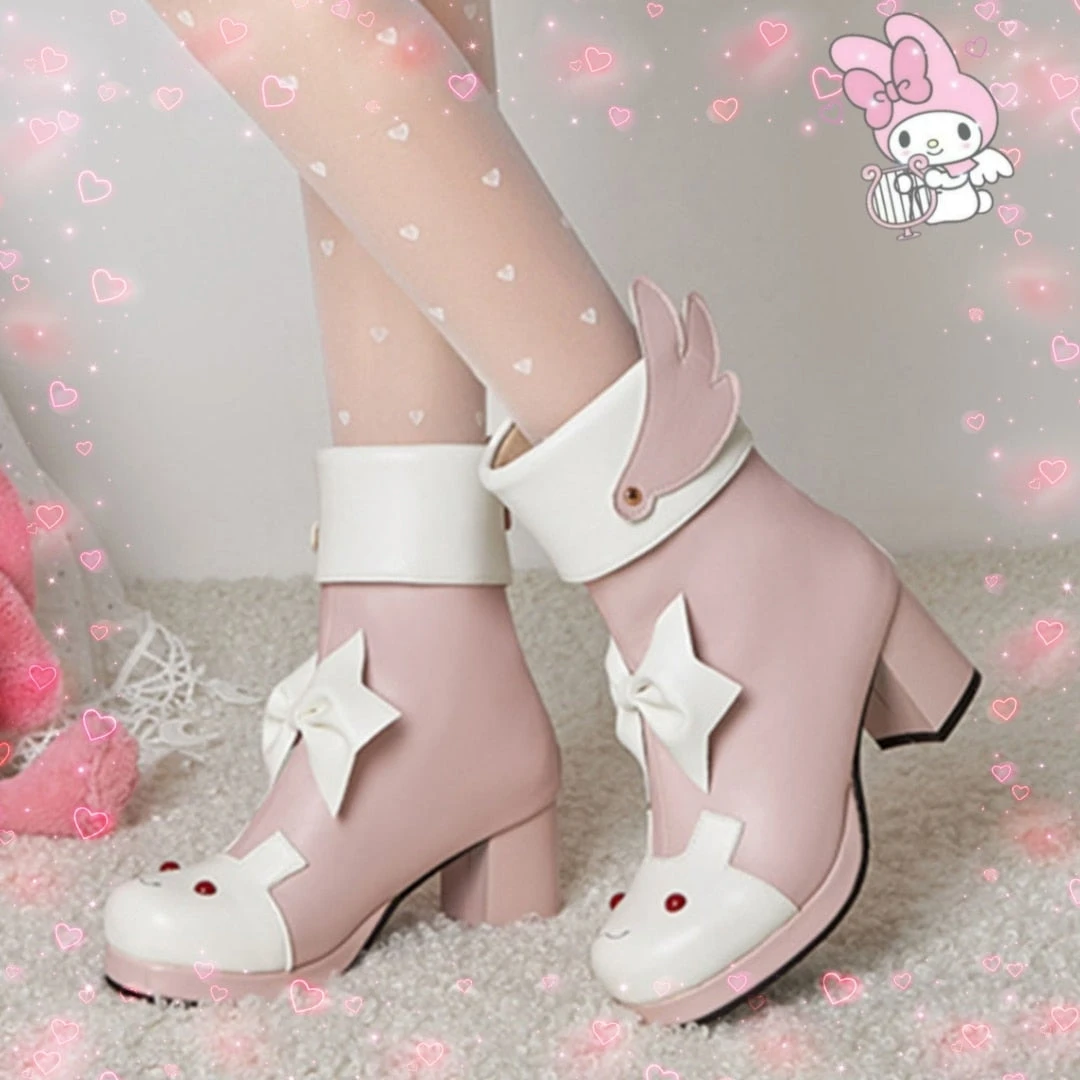 Winged Bunny Booties 3 Winged Bunny Booties