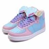 Winged Heart Hi Top Sneakers -Clothing Discount Store winged heart hi top sneakers 4 angel wings baby blue fairy kei tops shoes kawaii babe 821
