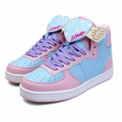Winged Heart Hi Top Sneakers