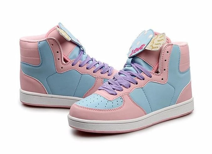 Winged Heart Hi Top Sneakers 11 Winged Heart Hi Top Sneakers - Image 9