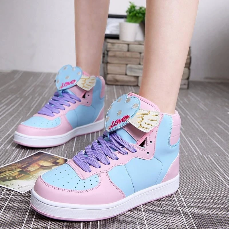Winged Heart Hi Top Sneakers 6 Winged Heart Hi Top Sneakers - Image 4