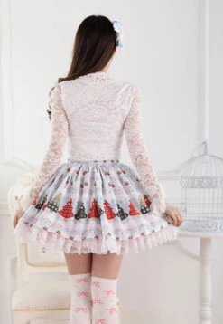 Winter Wonderland Skirt -Clothing Discount Store winter wonderland skirt christmas cold weather cozy aesthetic egl egl community skirts kawaii babe 258