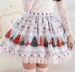 Winter Wonderland Skirt -Clothing Discount Store winter wonderland skirt christmas cold weather cozy aesthetic egl egl community skirts kawaii babe 549