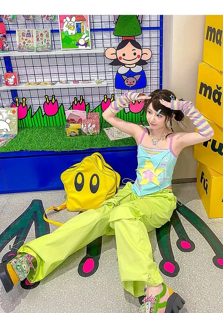 Y2K Star Girl Asymmetrical Tank Top 12 Y2K Star Girl Asymmetrical Tank Top - Image 10