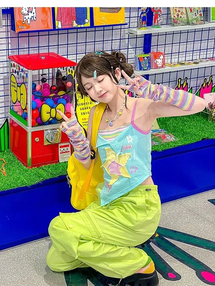 Y2K Star Girl Asymmetrical Tank Top 7 Y2K Star Girl Asymmetrical Tank Top - Image 5