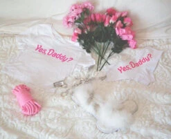 Yes Daddy Crop Top -Clothing Discount Store yes daddy crop top clothing tops inch cm daddy crop kawaii belly 486