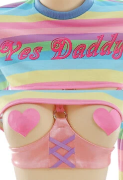 Yes Daddy Rainbow Set -Clothing Discount Store yes daddy rainbow set cosplay cosplayer cosplaying fairy kei lingerie kawaii babe 551